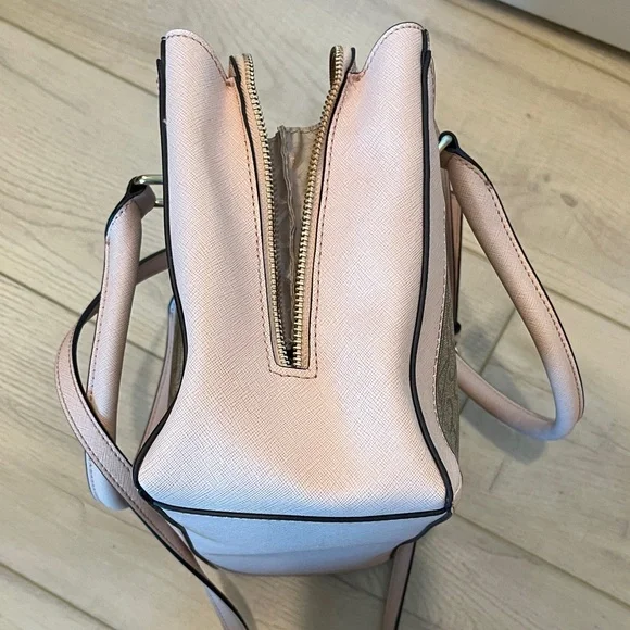 Calvin Klein Blush and Taupe Satchel - Picture 10 of 14